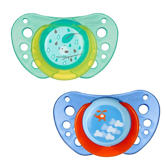 Chicco Physio Air Rubber Pacifier Blue 12m+ 2 Units Jag Couture London - New York