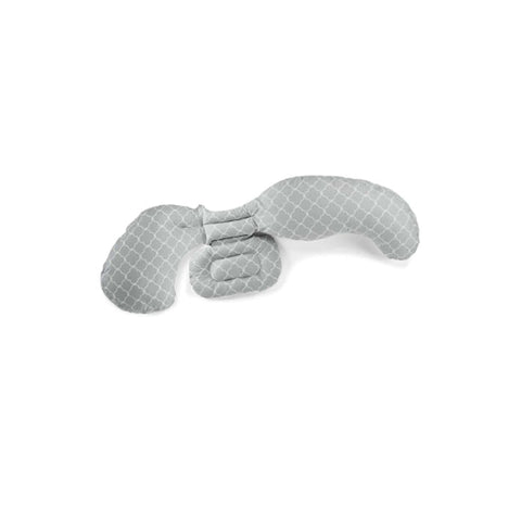 Chicco Boppy Total Body Pregnancy Pillow in Glacier color, designed for comfortable support during pregnancy.