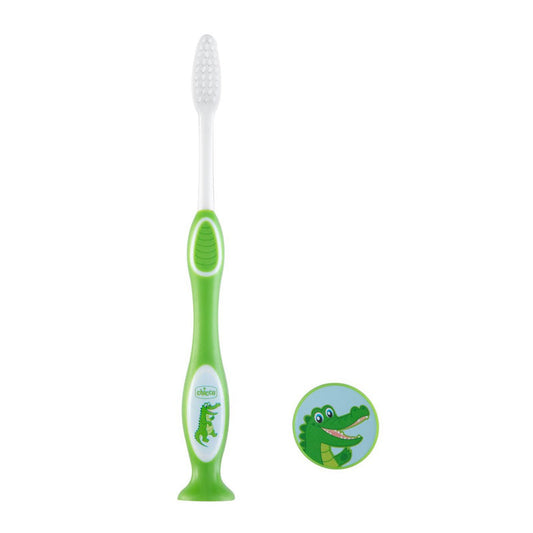 Chicco Milk Toothbrush Green 3-6 Years Jag Couture London - New York