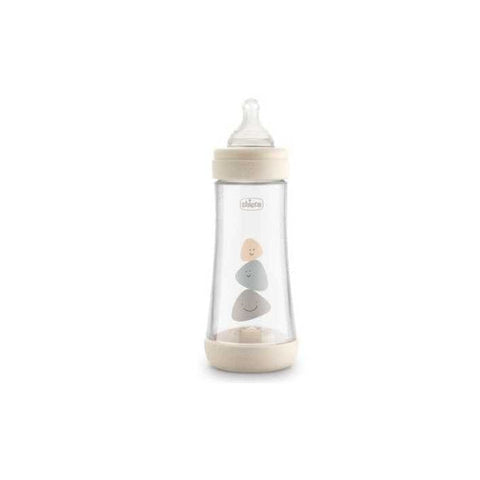 Jag Couture London - New York Chicco Perfect5 300ml silicone baby bottle for 4 months and older, neutral color with easy grip design