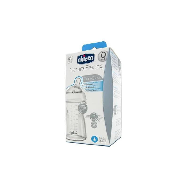 Chicco Natural Feeling Crystal T Silicone Bottle 250ml