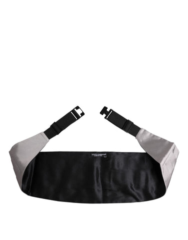 Gray Men 100% Silk Belt Wide Waist Cummerbund