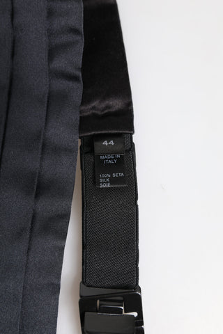 Dark Blue 100% Silk Belt Waist Cummerbund