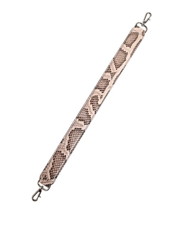 Beige Exotic Leather Handbag Accessory Shoulder Strap