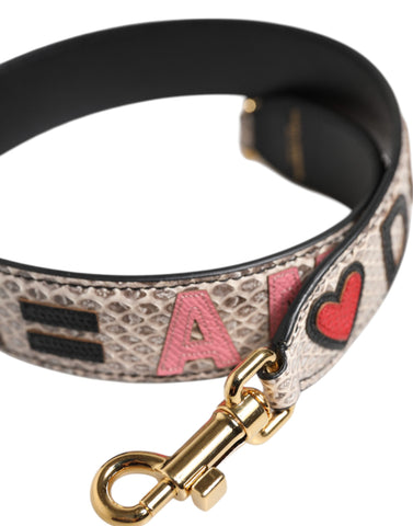 Multicolor DG AMORE Patch Bag Accessory Shoulder Strap