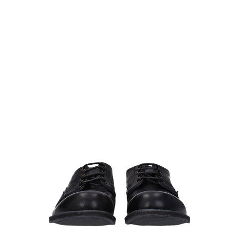 Black Leather Oxfords And Derbies