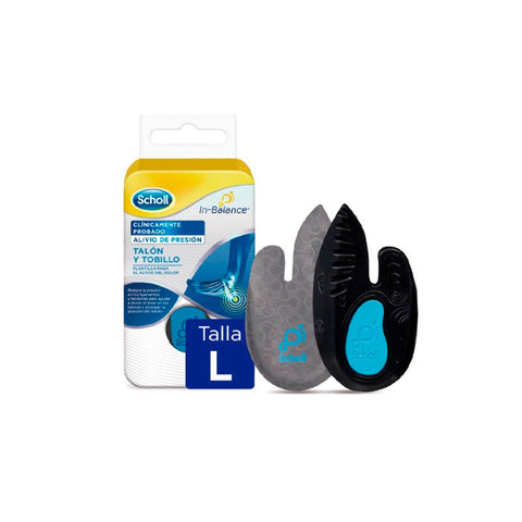 Jag Couture London heel and ankle pain relief insoles by Scholl, designed for comfort and support.
