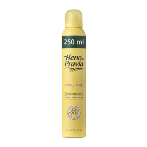 Jag Couture London Heno De Pravia deodorant spray 250ml in a sleek bottle, featuring the original fragrance.
