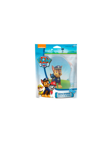 Pink Sponge featuring Paw Patrol characters from Suavipiel, designed for kids' cleaning and bath time fun.