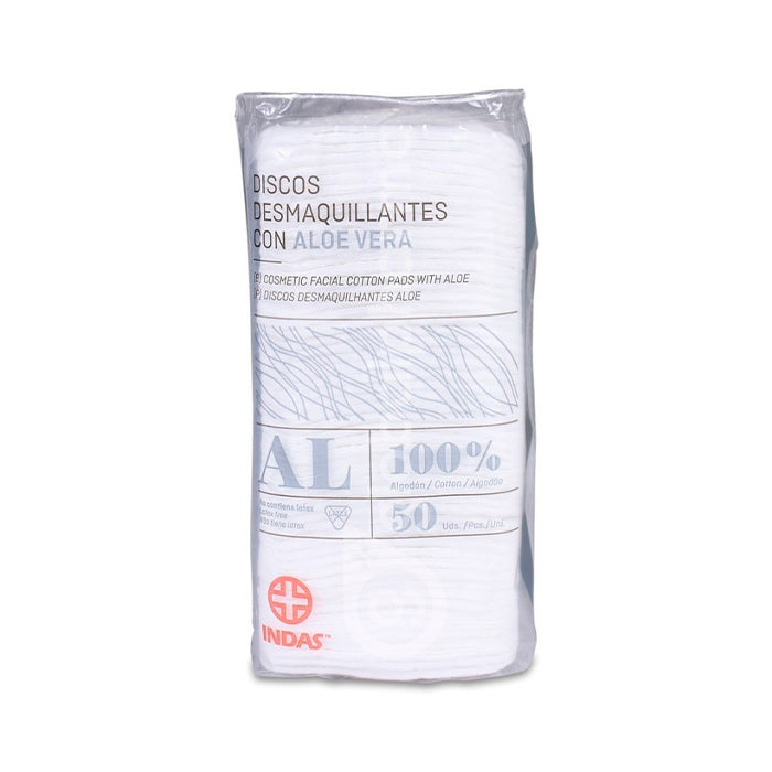 Indas Aloe Vera Make-Up Remover Pads 50U Jag Couture London - New York