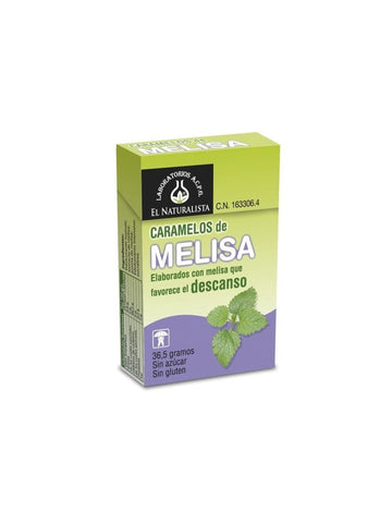 El Natural Caramelos Melisa Stevia by Jag Couture London shows a close-up of herbal stevia candies in a 36.5g package.