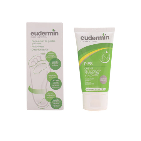 Jar of Eudermin Feet Repair Cream by Jag Couture London, showing the 75ml container on a clean surface.