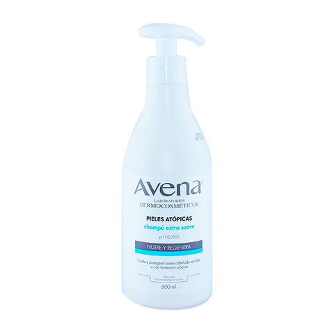 Avena Unipharma Atopic Skin Shampoo 500ml bottle from Jag Couture London - New York, with label and product details visible.