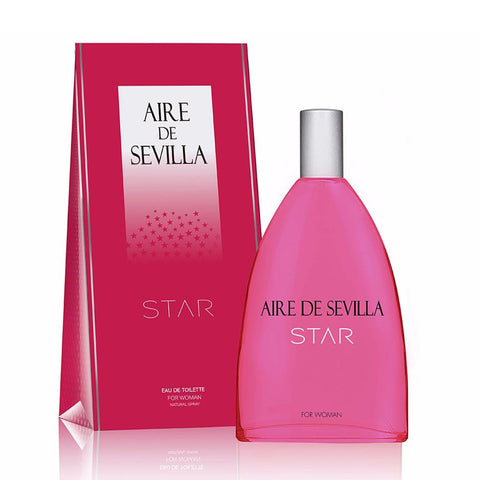 Instituto Español Aire De Sevilla Star Eau de Toilette spray 150ml, featuring elegant packaging and floral scent details.