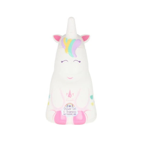 Cartoon Eau My Unicorn shower gel and shampoo in 400ml bottle, featuring colorful unicorn design by Jag Couture London – New York
