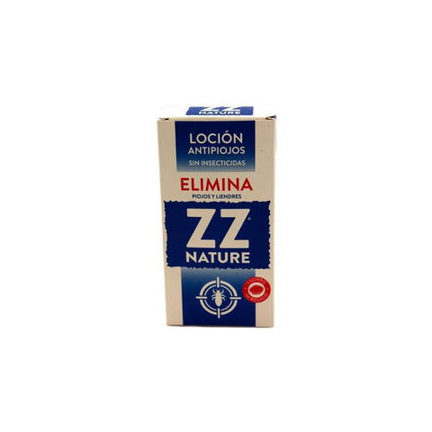 Zz Nature antipiojos lotion, 125ml bottle by Jag Couture London New York, with natural ingredients and clear packaging.