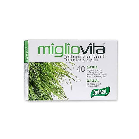 Santiveri Migliovita 40 capsules supplement bottle with label, featuring natural health product from Jag Couture London - New York