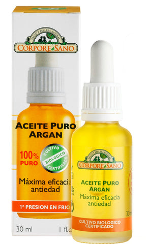Organic Argan Oil by Jag Couture London, 30ml, 100% pure bio argan oil in a clear glass bottle with a dropper.