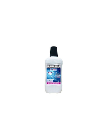 Foramen Enjuague Buc Whitening mouthwash bottle, 500ml, by Jag Couture London - New York, with white and blue packaging.