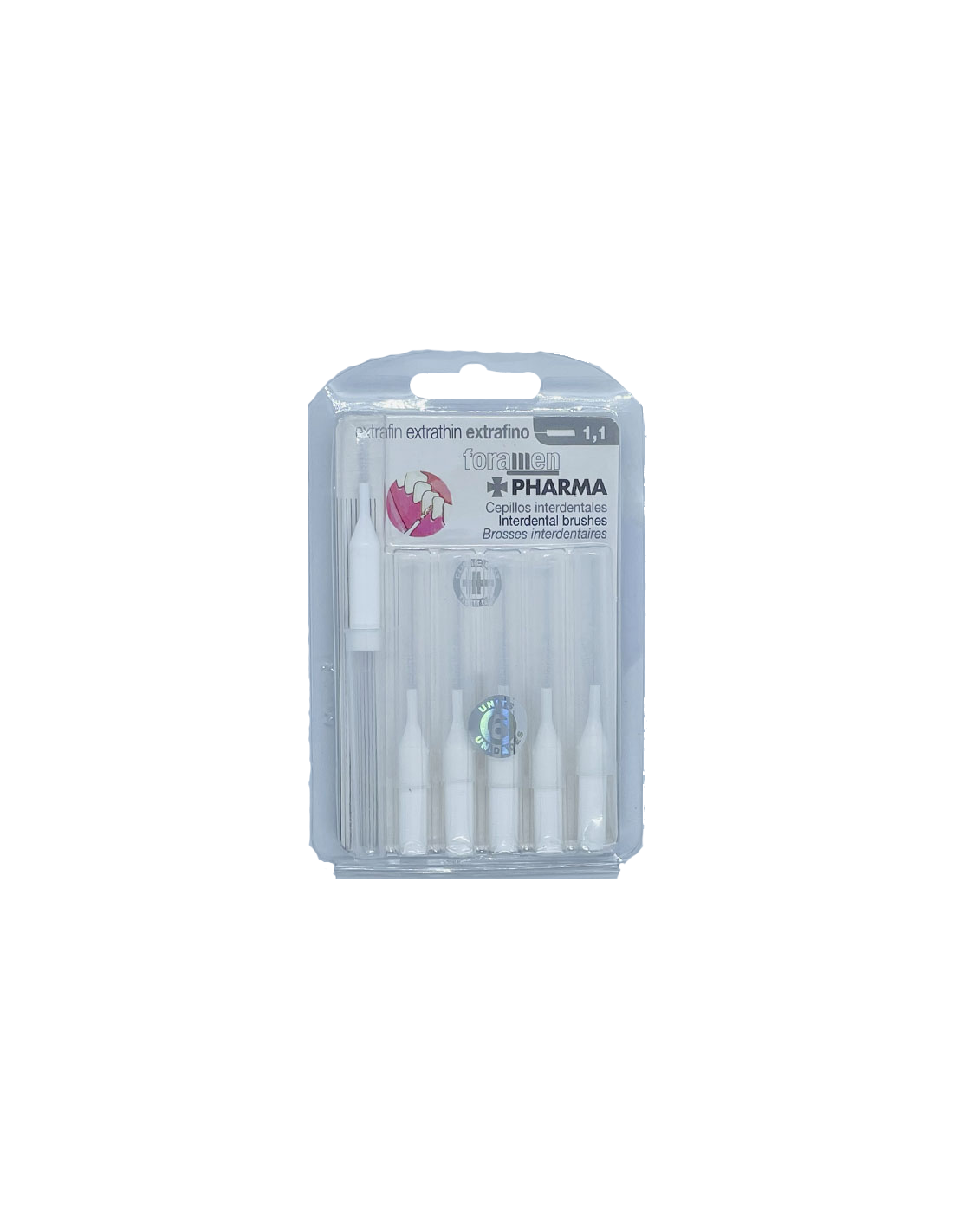 Foramen Cepillo Interdental Extrafino 1,1 6uds