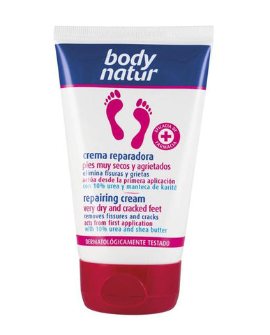 Jag Couture London New York Body Natur Pies Crema Reparadora 100ml jar with cream for skin repair and hydration.