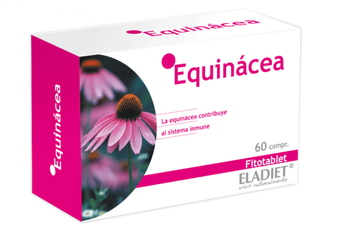 Eladiet Equinacea Fitotablet 60-count supplement package showing tablets and branding from Jag Couture London - New York