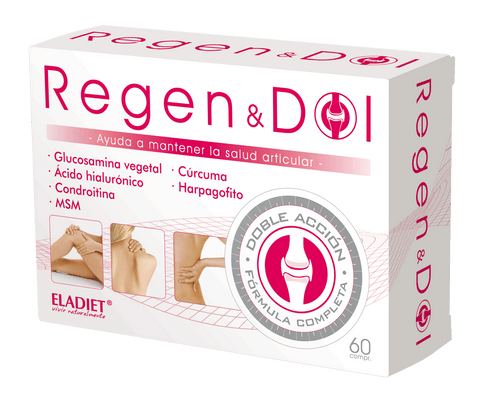 Jag Couture London - New York Eladiet Regen y Dol 60 capsules bottle, dietary supplement with herbal ingredients.