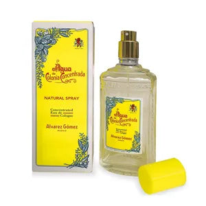 Alvarez Gomez Eau De Cologne spray 80ml, elegant bottle with classic design, from Jag Couture London - New York.