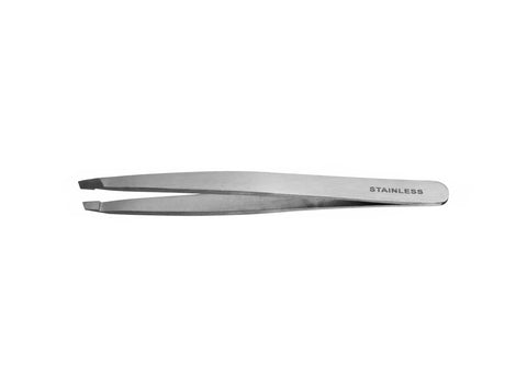 Eurostil Pinza Depilar Inoxidable Punta Oblicua 9,5 Cm