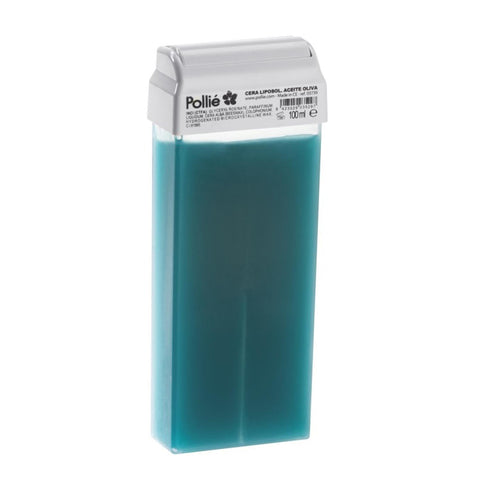 Roll-on depilatory wax with olive oil by Jag Couture London, 100ml bottle for smooth hair removal.