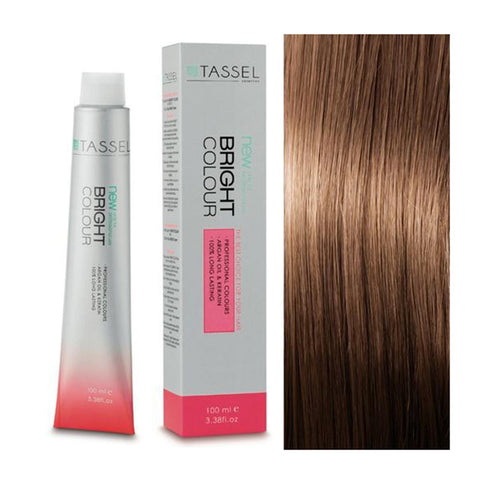 Eurostil Bright Colour Tinte N7,3 Rubio Medio Dorado hair dye by Jag Couture London - New York, in a 1-ounce tube.