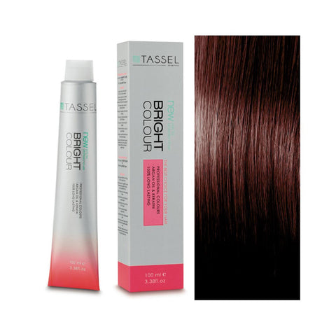 Jag Couture London Eurostil Bright Colour Tinte 6.54 Rubio Oscuro Caoba Cobrizo hair dye in a single tube, close-up shot.