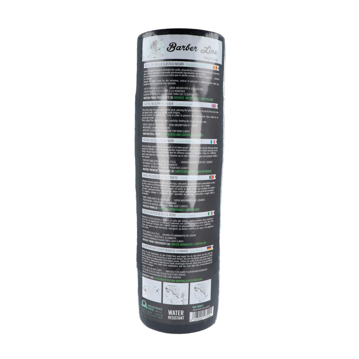 Eurostil Cabello Papel Cuello Negro Negro 80 Servicios Pack 5un
