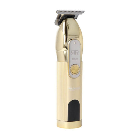 Eurostil Dorada Thor safety razor by Jag Couture London - New York, featuring a gold-colored metal handle and sleek shaving head.