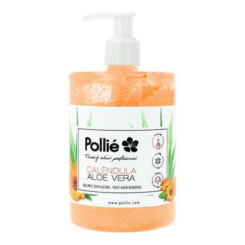 Eurostil Calendula Aloe Vera Gel for post-depilation, 500ml, by Jag Couture London New York, showing the gel container.