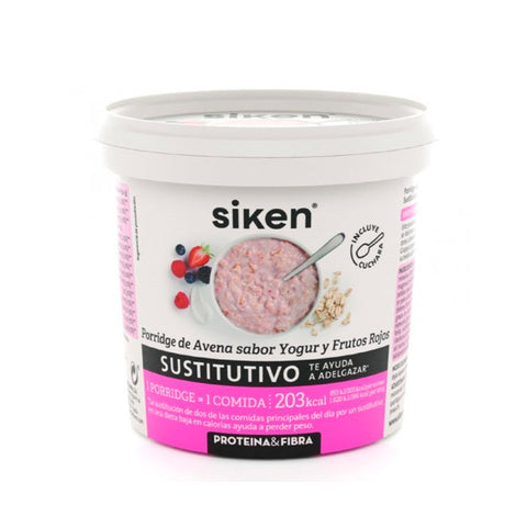 Jag Couture London oatmeal yogurt mashed red fruit substitute in 52g packet, creamy blend of oats, yogurt, and red fruits.