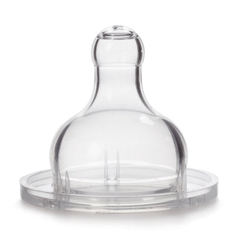 Jag Couture London silicone nipple for wide mouth bottles, size L, 4 months+, with two holes, designed by Suavinex.