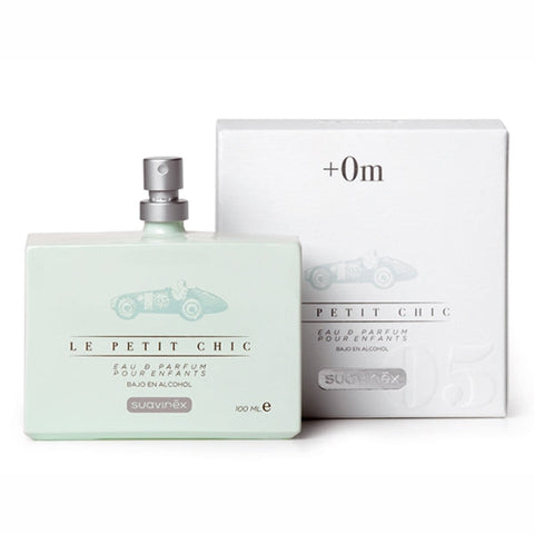 Jag Couture London New York Suavinex Nio Le Chic perfume bottle with elegant design and floral accents.