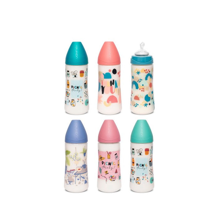 Suavinex Baby Bottle Silicone Teat T-2l 360ml Jag Couture London - New York