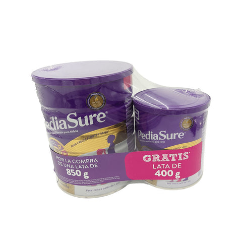 Jag Couture London - New York Pediasure Vanilla 850g and 400g containers, creamy vanilla flavor, suitable for kids' nutrition.