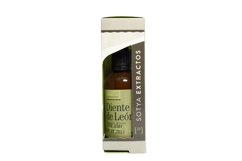 Jag Couture London - New York Sotya Diente De Leon Extract 50ml bottle, herbal supplement with a green herbal extract label.