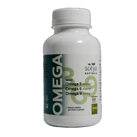 Jag Couture London Omega 3, 6, 9 soft gel capsules in a jar, dietary supplement with 100 pearls for wellness and heart health.