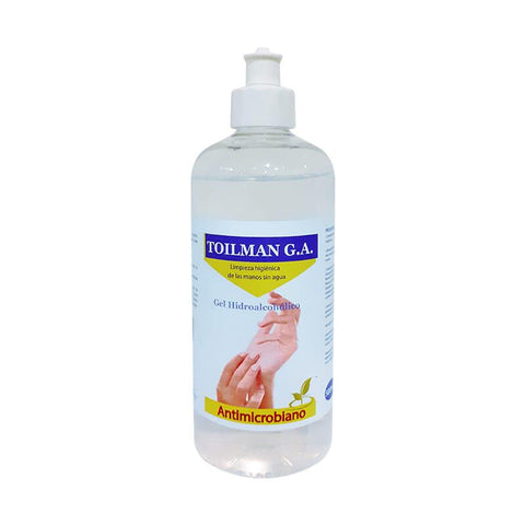 Eya Hydroalcoholic Gel 500ml bottle with clear label, placed on a white background, by Jag Couture London - New York.