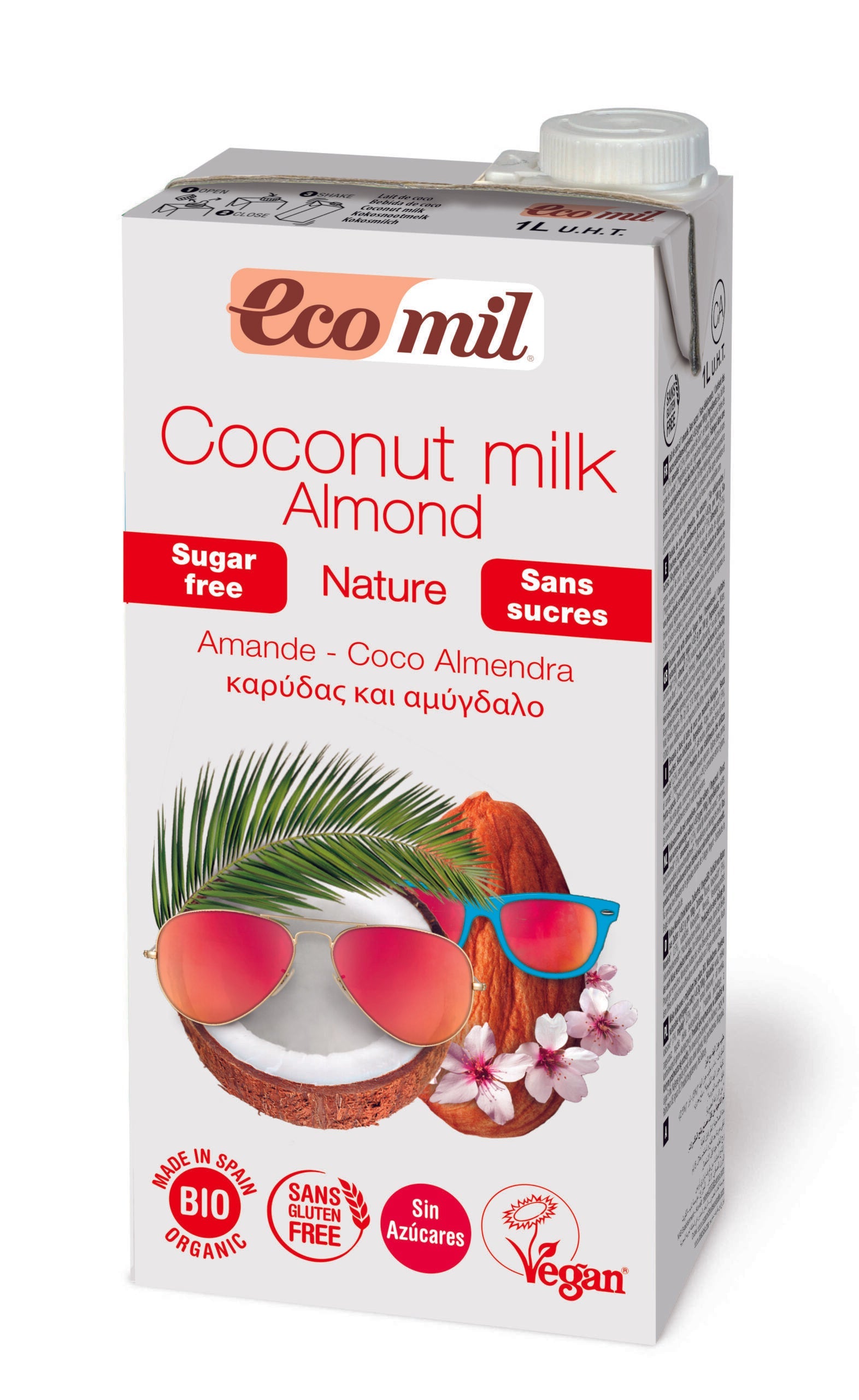 Nutriops Ecomil Coco Eco Almendra Nature 1l Sin Azucares Jag Couture London - New York