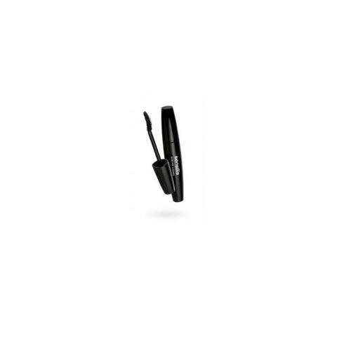 Sensilis Sublime Curved Mascara with 14ml brush, showcasing long, voluminous lashes in a sleek black tube.