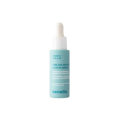 Sensilis Pure Age Perfection Cicacne Serum in 30ml bottle, featuring clear packaging and sleek design.