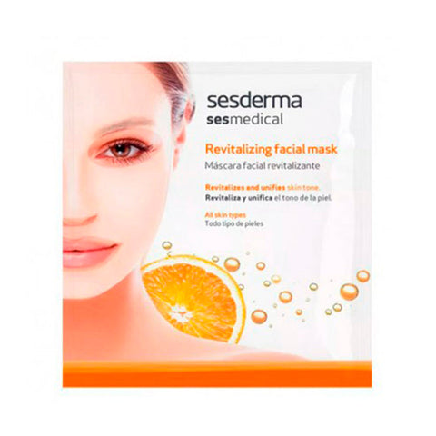 Jag Couture London Revitalizing Facial Mask by Sesderma Sesmedical, showing a smooth, hydrating sheet mask ready for skincare use.