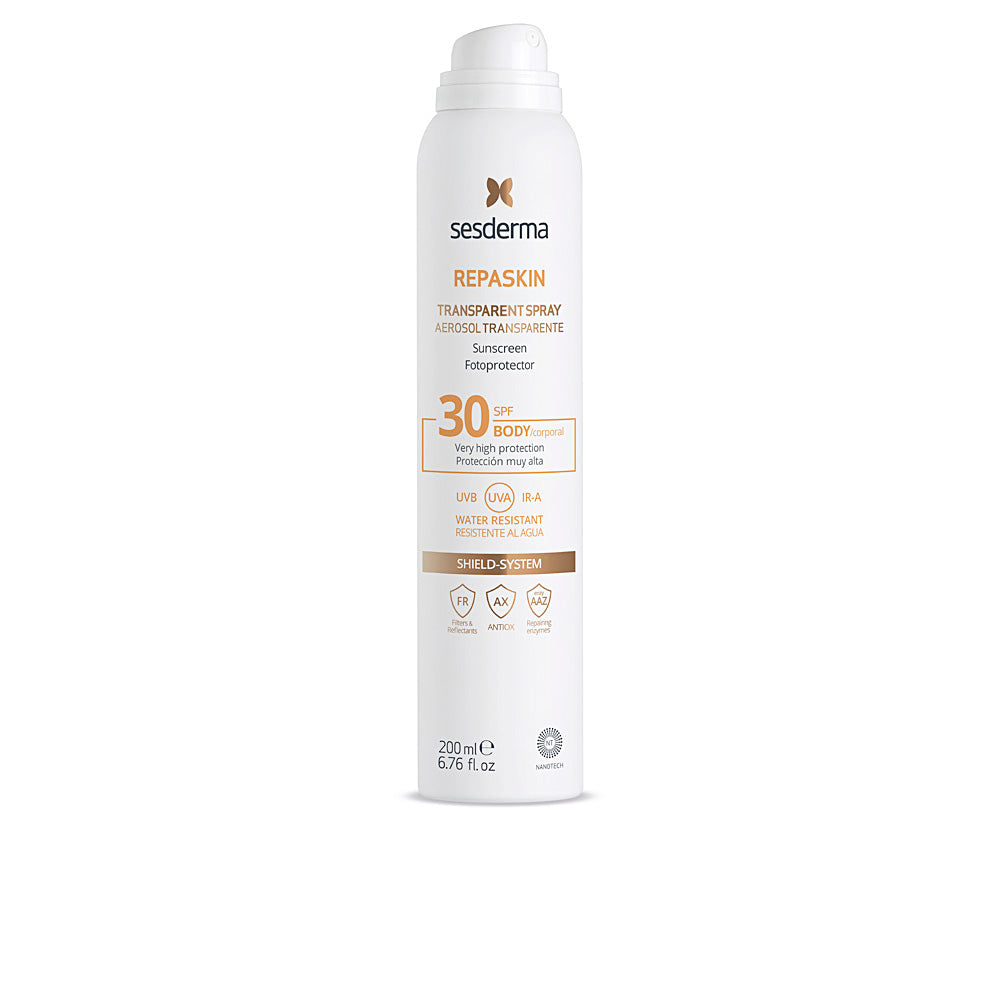 Sesderma Repaskin Body-Sunscreen Spf 30 Body Spray Transparent Jag Couture London - New York