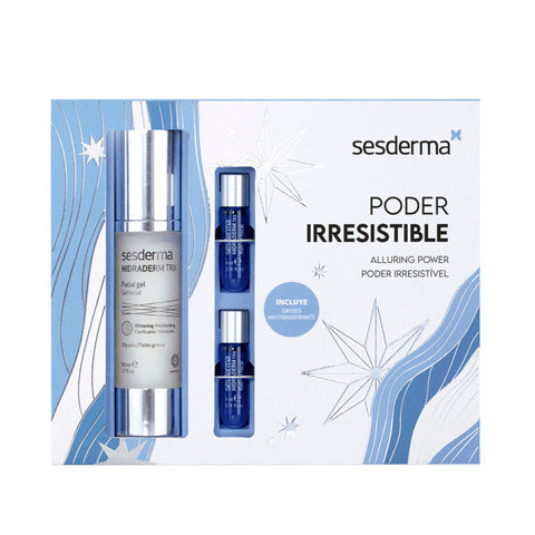 Sesderma Irresistible Power Moisturising Set with four skincare products, featuring cream, serum, and moisturizer bottles.