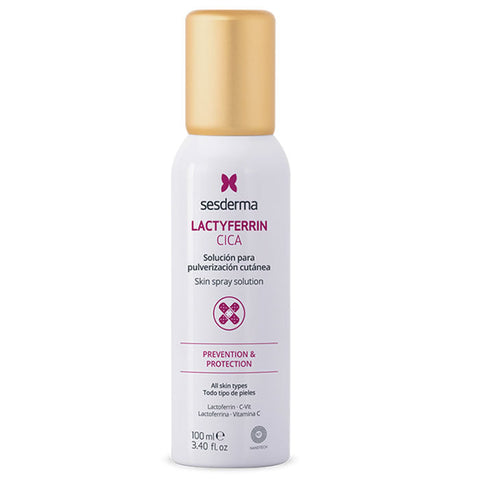Sesderma Lactyferrin Cica 100ml bottle with label, skincare product from Jag Couture London - New York.